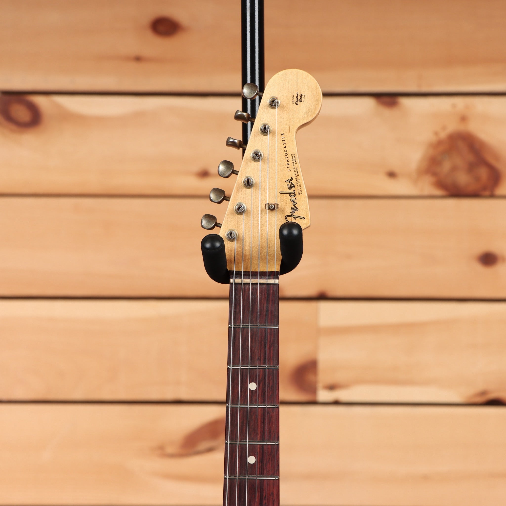 Fender Custom Shop Limited 1963 Stratocaster Journeyman Relic electric guitar Aged Candy Apple Red with maple neck