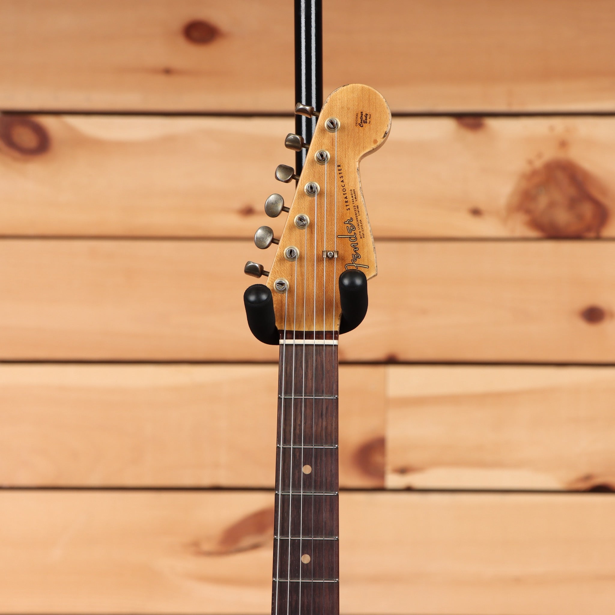 Fender Custom Shop Limited 1964 L-Series Stratocaster heavy relic electric guitar Sherwood Green Metallic with single-coil pickups