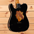 Fender Custom Shop Limited 1965 Telecaster Custom electric guitar Heavy Relic Aged Black Over 3-Tone Sunburst with single-coil pickups