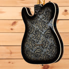 Fender Custom Shop Limited Dual P90 Telecaster electric guitar Black Paisley relic aged with ornate paisley pickguard