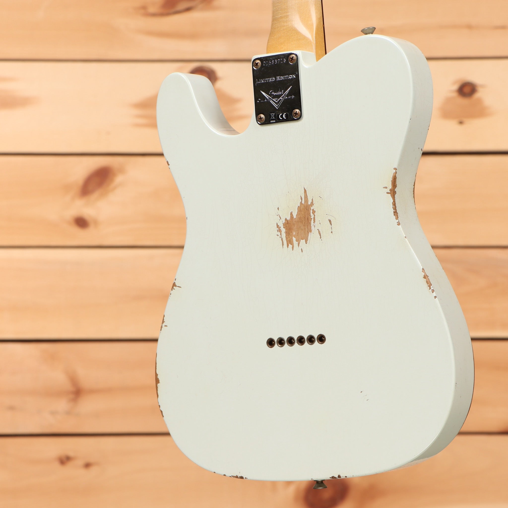Fender Custom Shop Limited 1960 Telecaster Relic electric guitar Olympic White aged finish single-coil pickups