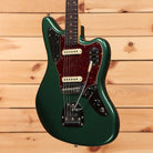 Fender Custom Shop Limited 1962 Jaguar Closet Classic electric guitar Aged Sherwood Green Metallic with tortoiseshell pickguard