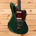 Fender Custom Shop Limited 1962 Jaguar electric guitar Aged Sherwood Green Metallic with tortoiseshell pickguard