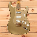 Fender Custom Shop Limited 1955 Bone Tone Stratocaster relic aged electric guitar in aged gold with three single-coil pickups