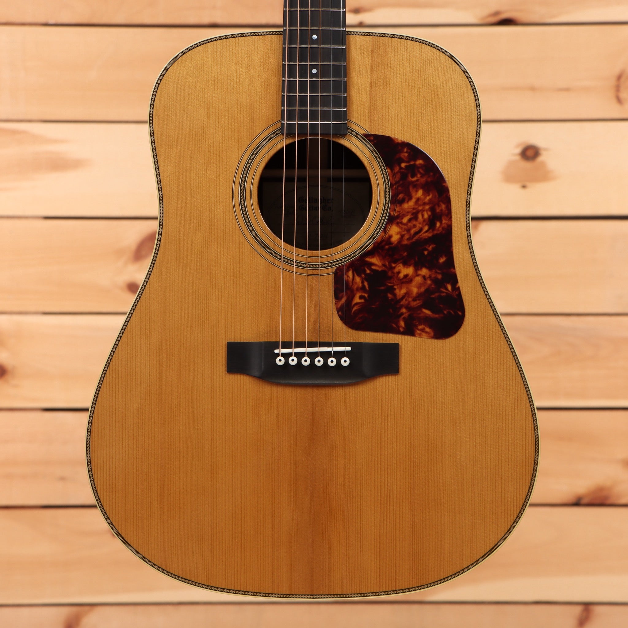 Gallagher Bluegrass Bell dreadnought acoustic guitar natural finish tortoiseshell pickguard