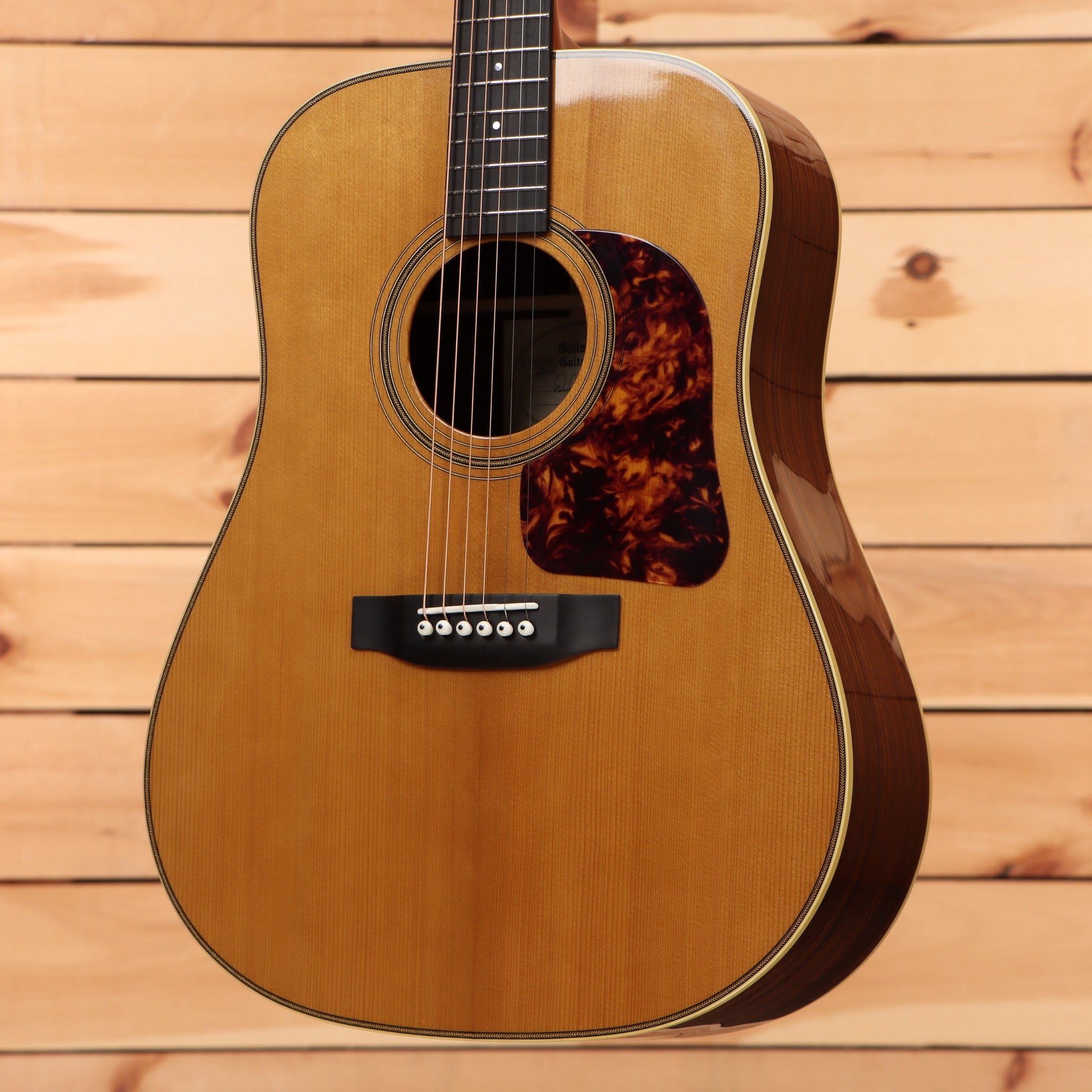 Gallagher Bluegrass Bell dreadnought acoustic guitar natural finish with tortoiseshell pickguard