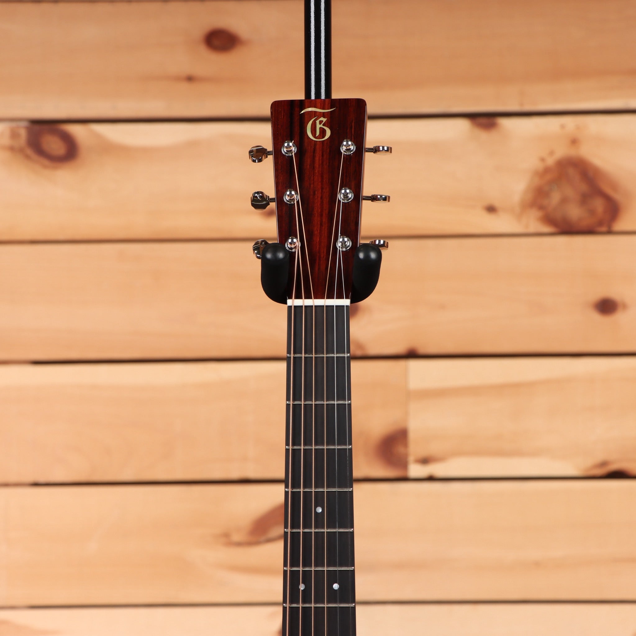 Gallagher Bluegrass Bell acoustic guitar natural finish with rosewood fretboard and chrome tuners
