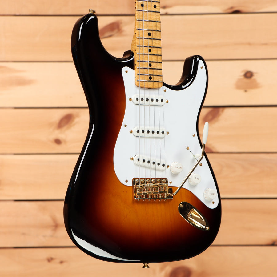 Fender Custom Shop Limited David Brown Masterbuilt 70th Anniversary 1954 Stratocaster electric guitar 2-color sunburst with maple neck
