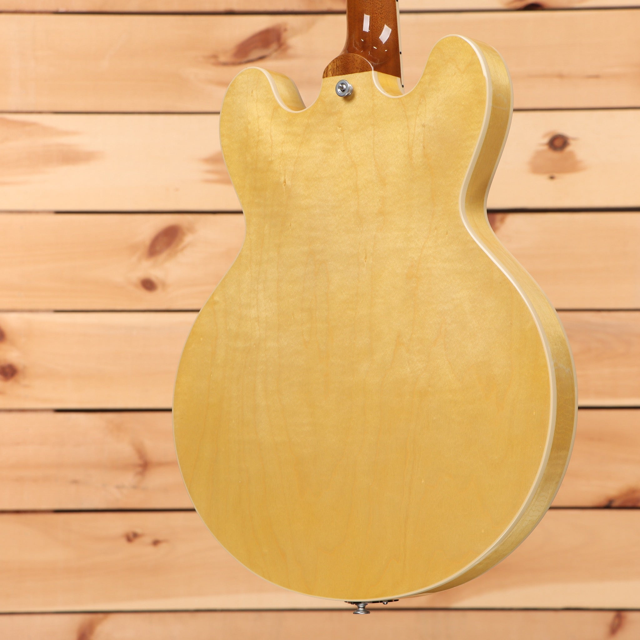 Gibson ES-330 semi-hollow electric guitar Antique Natural with white binding and wooden neck
