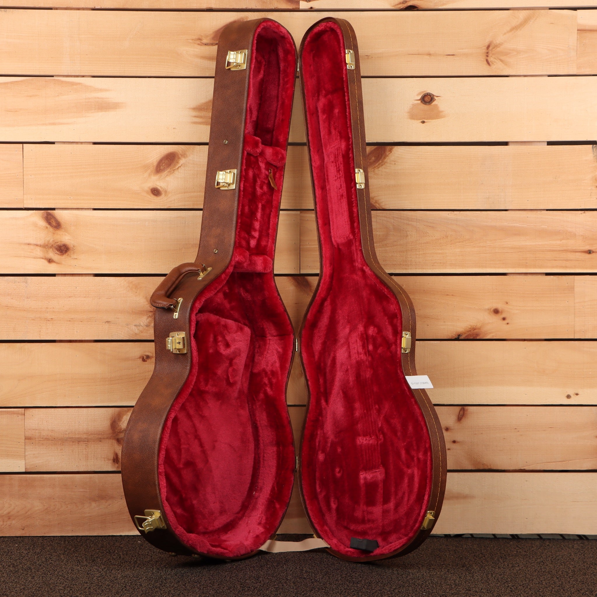 Gibson ES-330 semi-hollow electric guitar Antique Natural with gold hardware and red velvet-lined case
