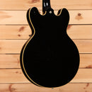 Gibson ES-335 semi-hollow electric guitar ultra-light aged ebony with cream binding pre-owned