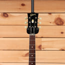 Pre-owned Gibson ES-335 semi-hollow electric guitar aged ebony with cream tuning pegs