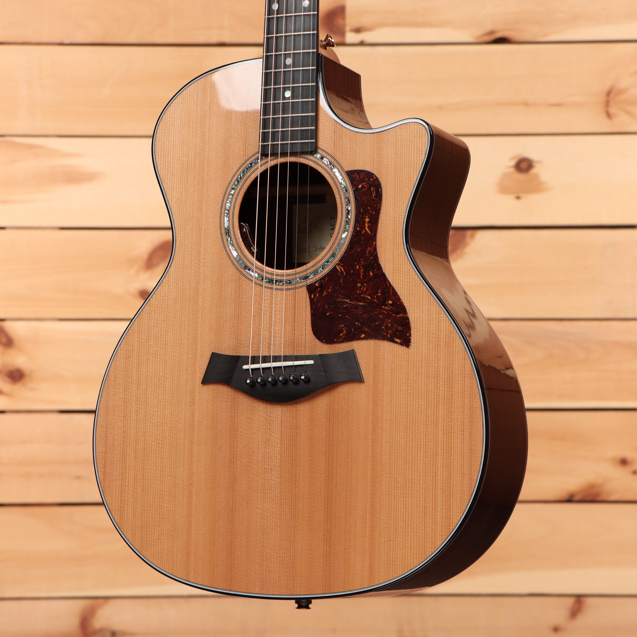 Taylor Legacy 714ce Grand Auditorium acoustic-electric guitar natural finish with venetian cutaway