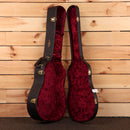 Taylor Legacy 810e acoustic guitar natural finish with burgundy velvet case and gold hardware
