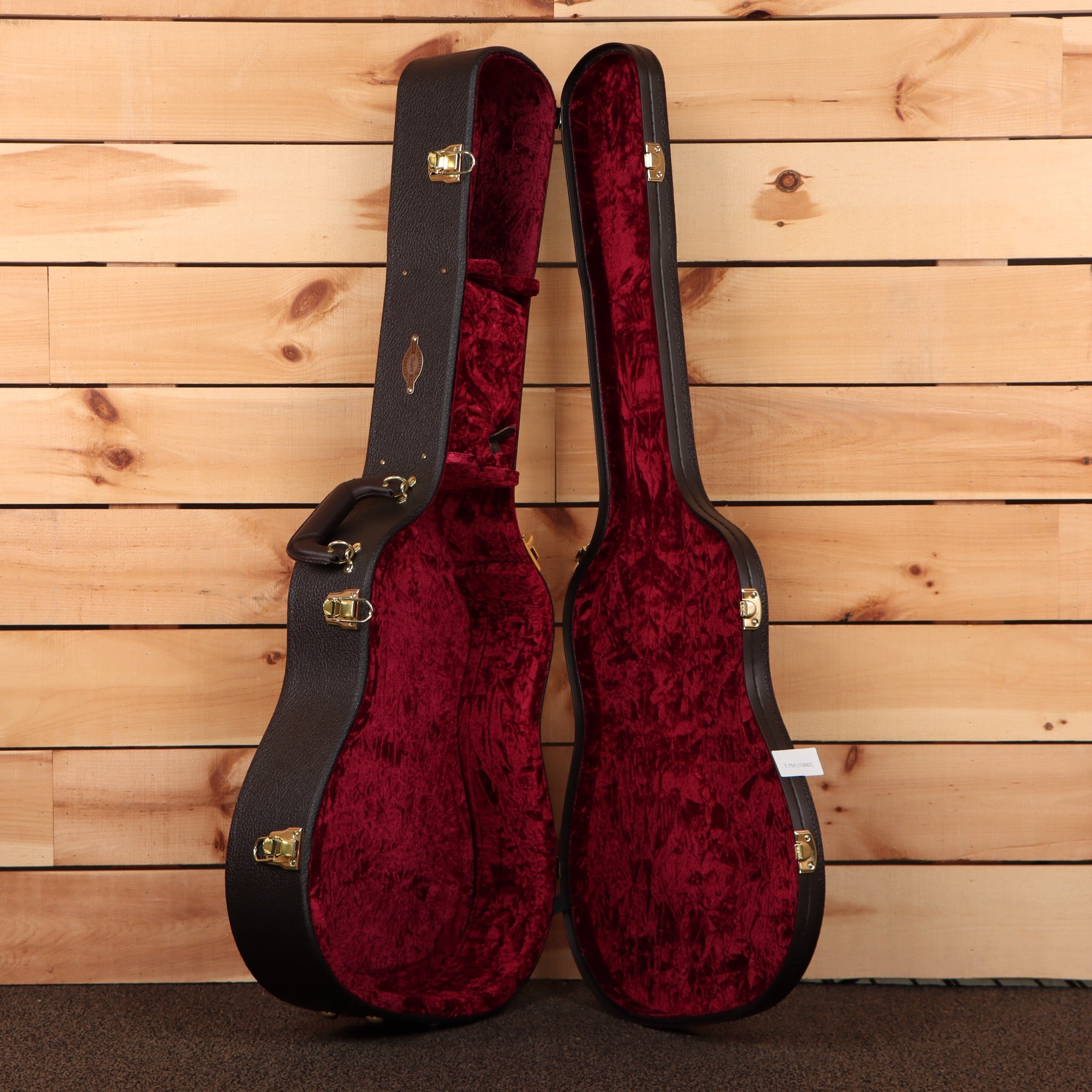 Taylor Legacy 810e acoustic guitar natural finish with burgundy velvet case and gold hardware