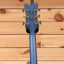Gretsch Falcon hollowbody electric guitar Cerulean Smoke with Bigsby tremolo and gold tuning machines