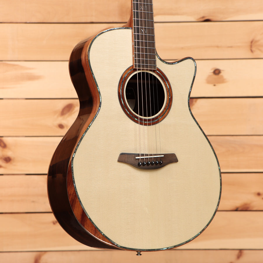 Furch Red Dlx GC-Li acoustic guitar natural finish with cutaway and rosewood back