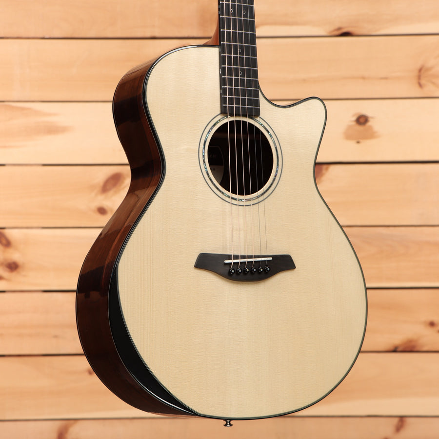 Furch Yellow DLX GCLI acoustic guitar natural finish cutaway body rosewood back