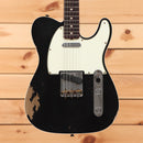 Fender Custom Shop Limited Masterbuilt 1963 Telecaster Relic electric guitar black with cream pickguard and single-coil pickup