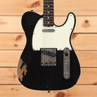 Fender Custom Shop Limited Masterbuilt 1963 Telecaster Relic electric guitar black with cream pickguard and single-coil pickup