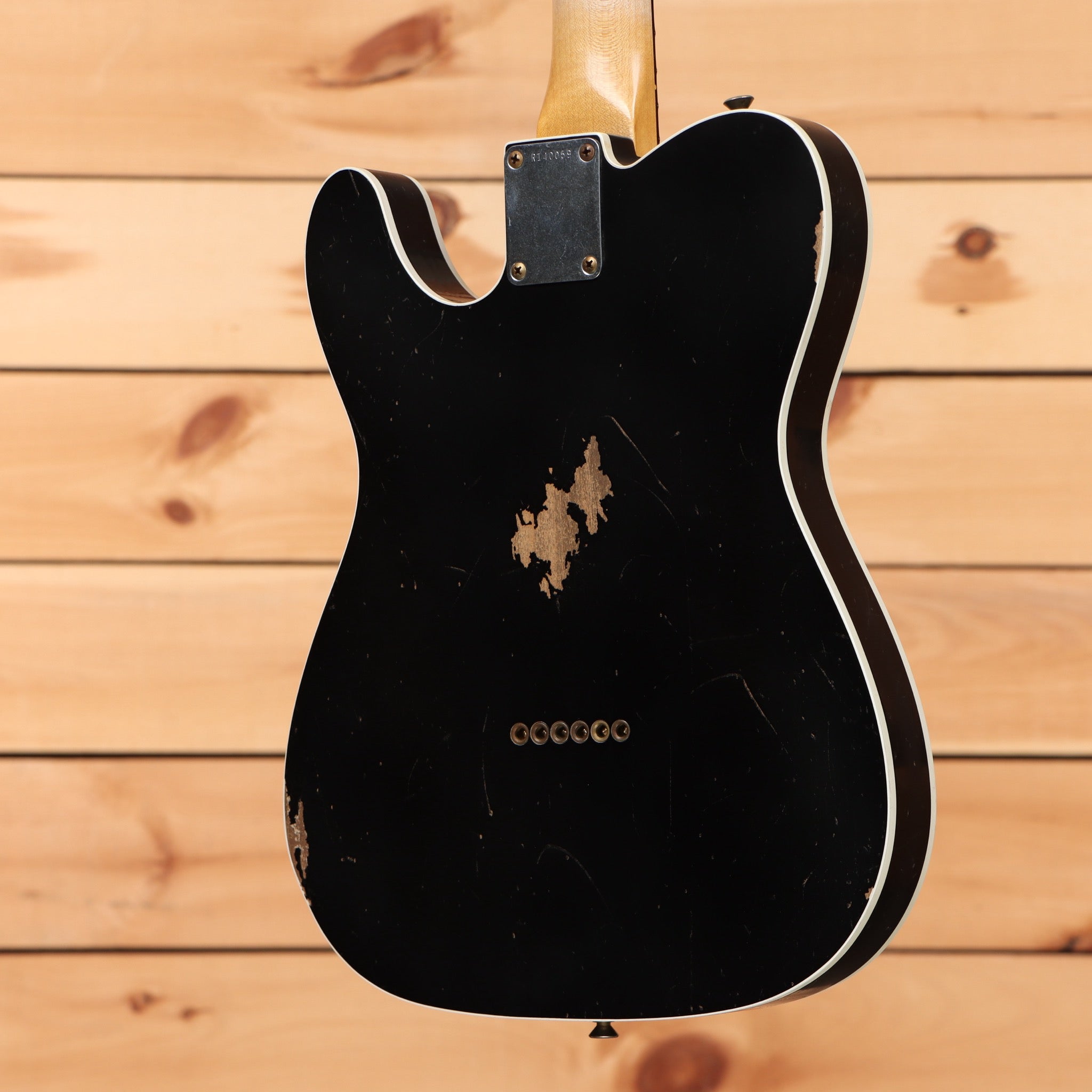Fender Custom Shop Limited Masterbuilt David Brown 1963 Telecaster Relic electric guitar black finish with vintage wear