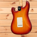Fender Custom Shop Kyle McMillin Masterbuilt Stratocaster electric guitar Aged Cherry Sunburst with white pickguard