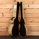 Boucher SG181UV acoustic guitar natural finish with black velvet interior hard case