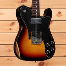Fender Custom Shop Limited 70s Telecaster Custom Relic 3-Color Sunburst electric guitar with dual single-coil pickups