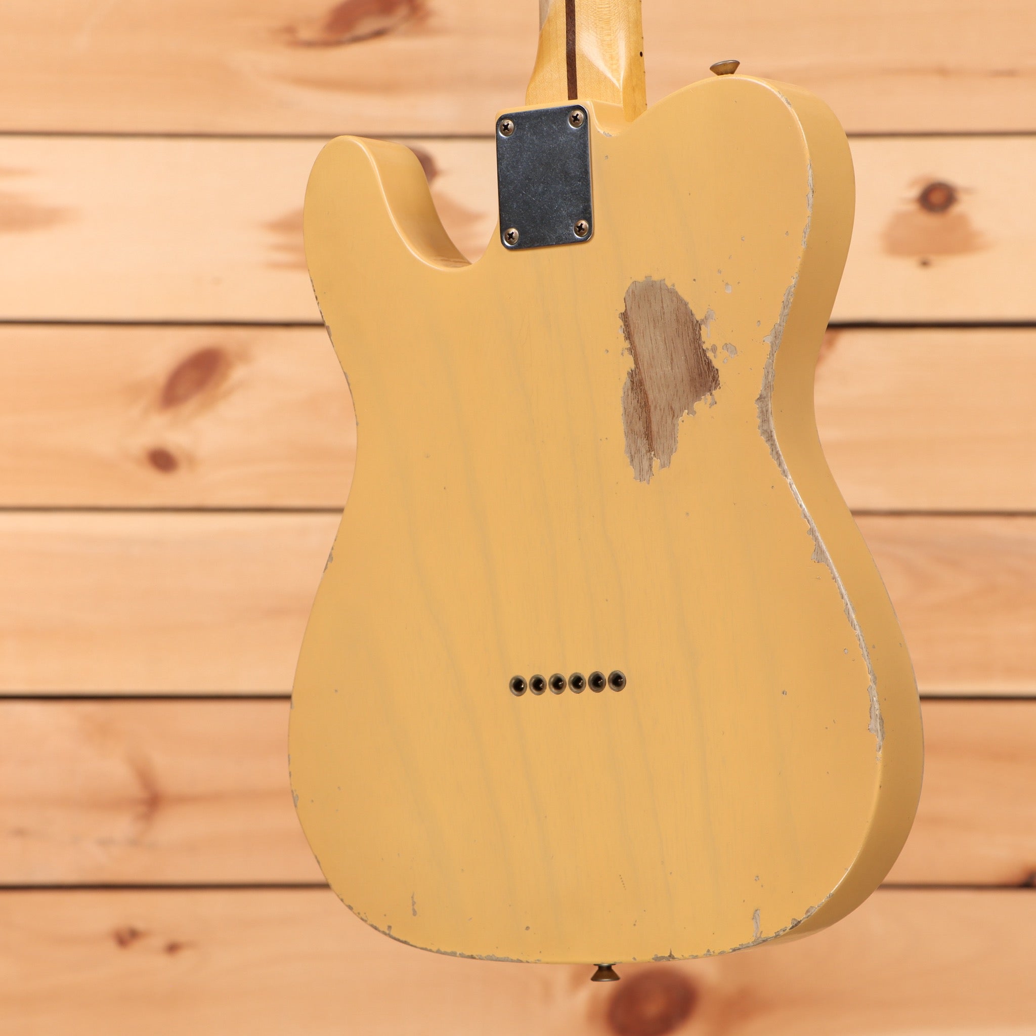 Fender Custom Shop David Brown Masterbuilt 1952 Telecaster Relic electric guitar Nocaster Blonde with single-coil pickups