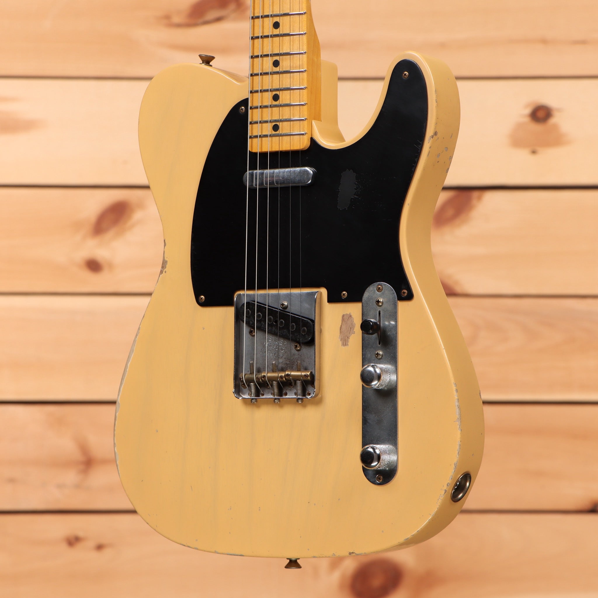 Fender Custom Shop David Brown Masterbuilt 1952 Telecaster Relic electric guitar Nocaster Blonde with single-coil pickups