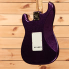 Fender Custom Shop Limited 1954 Stratocaster electric guitar Aged Magenta Sparkle with white pickguard