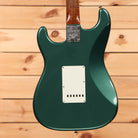 Fender Custom Shop Limited 1958 Stratocaster Journeyman Relic electric guitar Aged Sherwood Green Metallic with single-coil pickups
