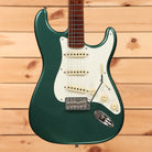 Fender Custom Shop Limited 1958 Stratocaster Journeyman Relic electric guitar Aged Sherwood Green Metallic with three single-coil pickups