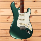 Fender Custom Shop 1958 Stratocaster Journeyman Relic electric guitar Aged Sherwood Green Metallic with single-coil pickups