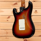 Fender Custom Shop Limited Roasted 1961 Stratocaster Super Heavy Relic electric guitar 3-tone sunburst with white pickguard