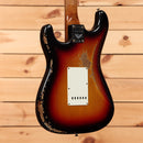Fender Custom Shop Limited Roasted 1961 Stratocaster electric guitar Super Heavy Relic 3-Tone Sunburst with white pickguard