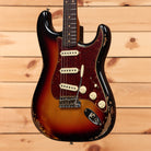 Fender Custom Shop Limited Roasted 1961 Stratocaster Super Heavy Relic electric guitar 3-Tone Sunburst with aged pickguard