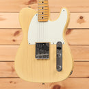 Fender Custom Shop 1959 Custom Esquire electric guitar Faded Natural Blonde with single-coil pickup and relic finish