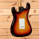 Fender Custom Shop 1958 Stratocaster Relic electric guitar Faded Aged Chocolate 3-Tone Sunburst with white pickguard