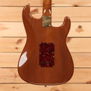 Fender Custom Shop Artisan Stratocaster electric guitar aged natural with red tortoiseshell pickguard