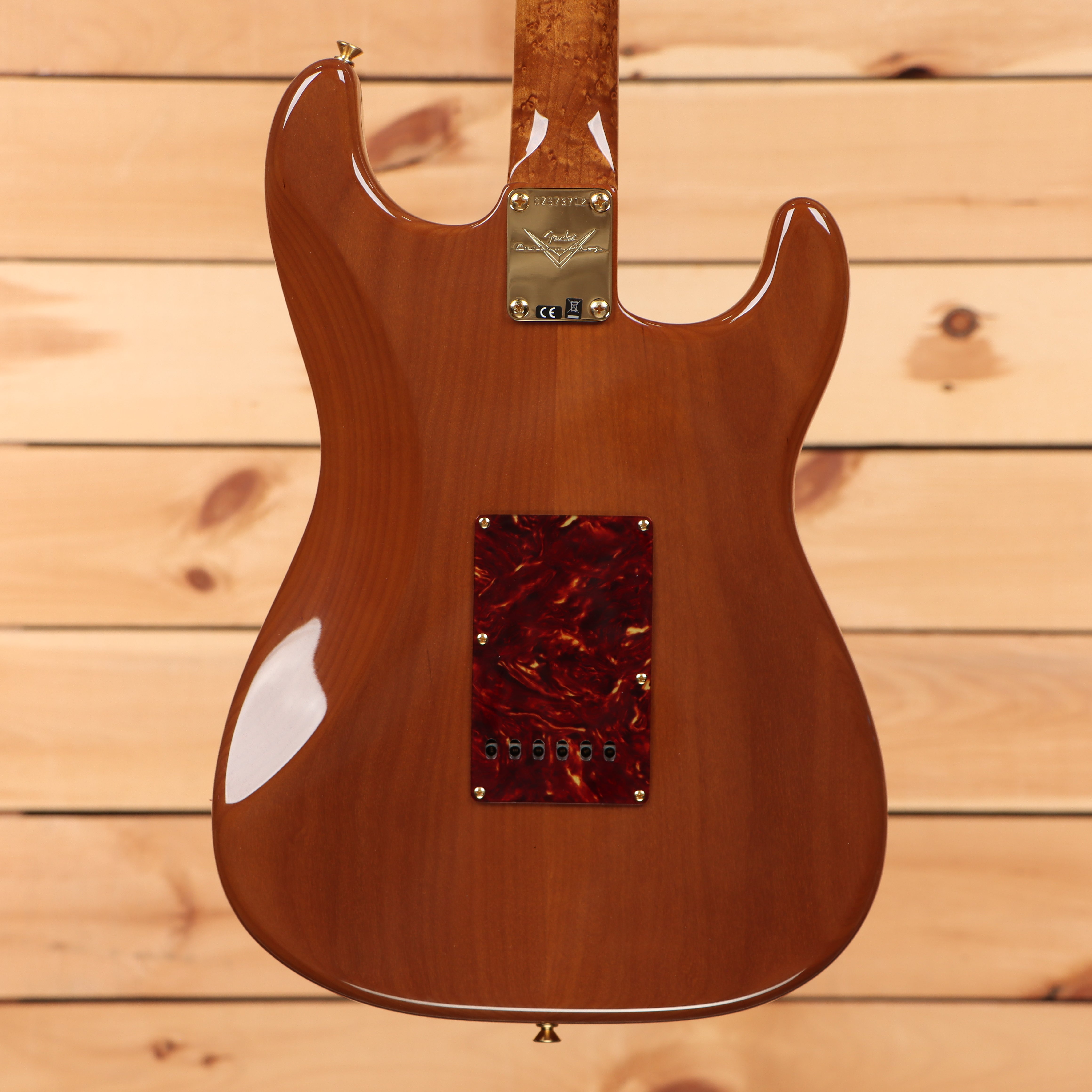 Fender Custom Shop Artisan Stratocaster electric guitar aged natural with red tortoiseshell pickguard