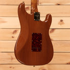 Fender Custom Shop Artisan Stratocaster electric guitar aged natural with tortoiseshell pickguard and maple burl back