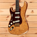 Fender Custom Shop Artisan Stratocaster electric guitar Aged Natural maple burl with tortoiseshell pickguard