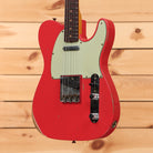 Fender Custom Shop 1963 Telecaster Relic electric guitar Fiesta Red with single-coil pickup and aged finish