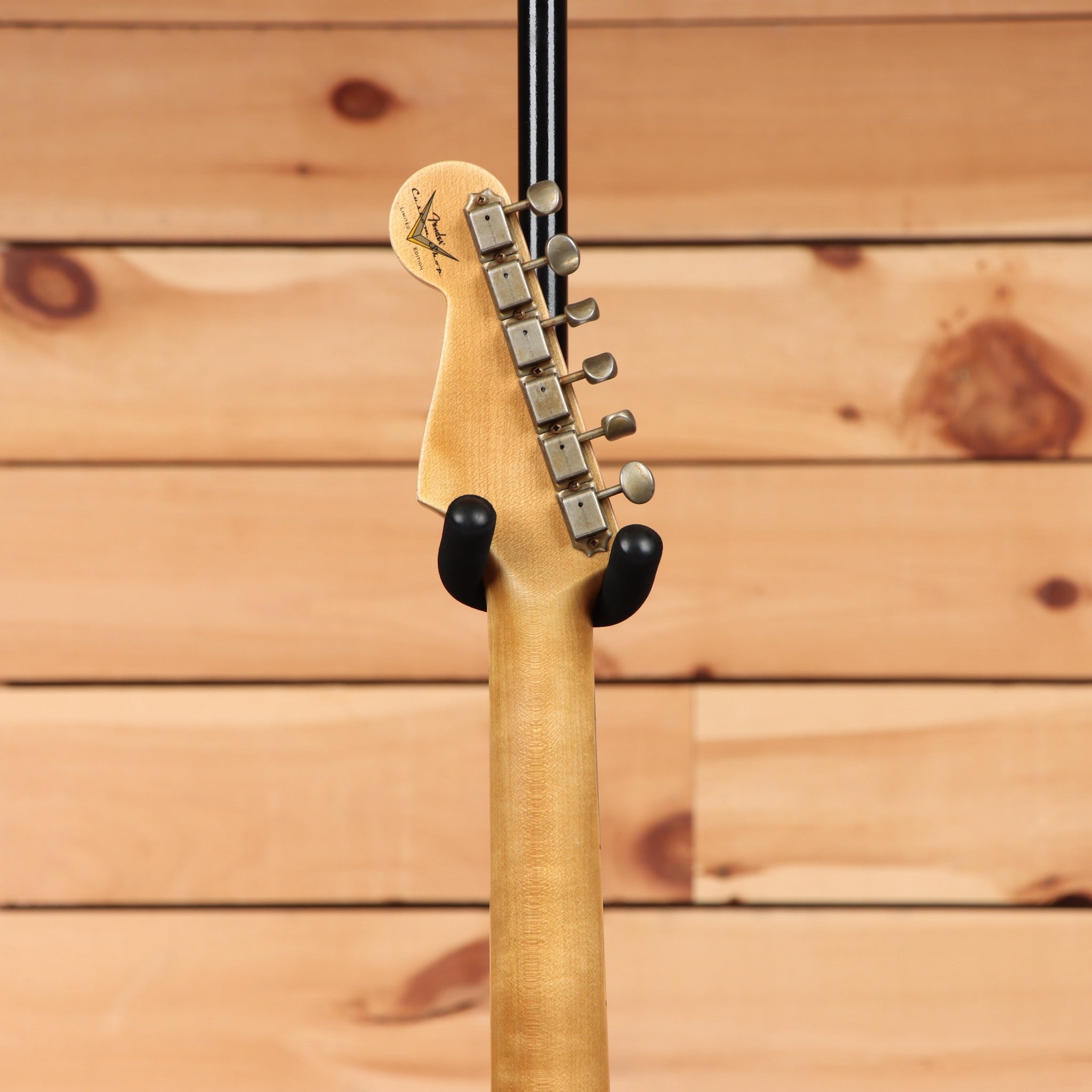 Fender Custom Shop Limited 1965 Stratocaster Journeyman Relic electric guitar Aged Charcoal Frost Metallic with vintage tuners