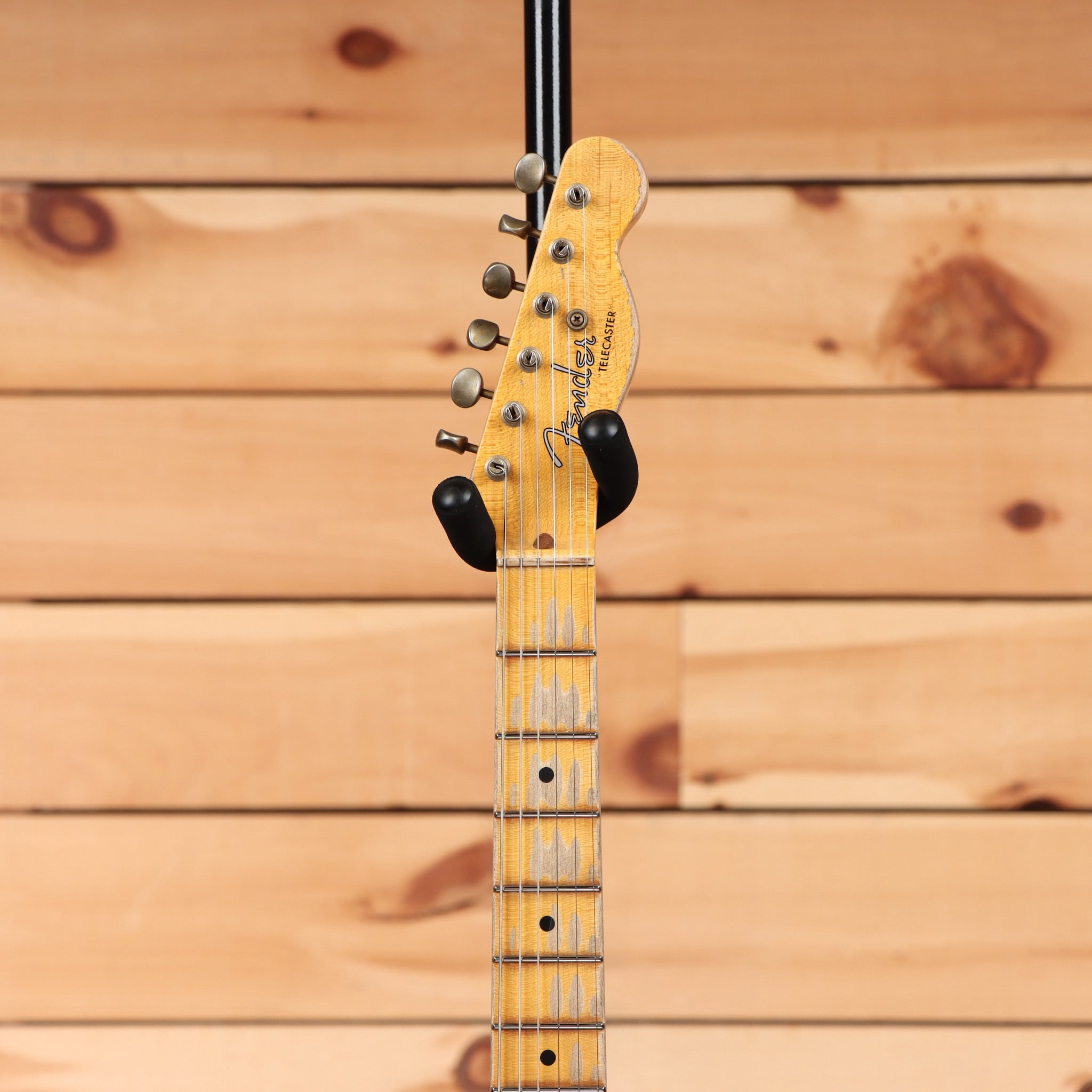 Fender Custom Shop Limited 1954 Telecaster heavy relic electric guitar natural blonde with maple neck