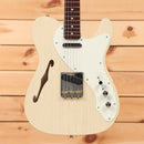 Fender Custom Shop Limited 50s Telecaster Thinline Journeyman Relic semi-hollow electric guitar Vintage Blonde with f-hole and white pickguard