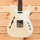 Fender Custom Shop Limited 50s Telecaster Thinline Journeyman Relic semi-hollow electric guitar Vintage Blonde with f-hole and white pickguard