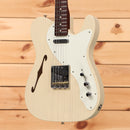 Fender Custom Shop Limited 50s Telecaster Thinline Journeyman Relic semi-hollow electric guitar Vintage Blonde with f-hole and single-coil pickup
