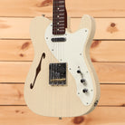 Fender Custom Shop Limited 50s Telecaster Thinline Journeyman Relic semi-hollow electric guitar Vintage Blonde with f-hole and single-coil pickup